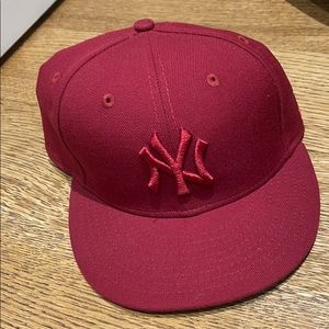 NYY KITH New Era Burgundy fitted hat
